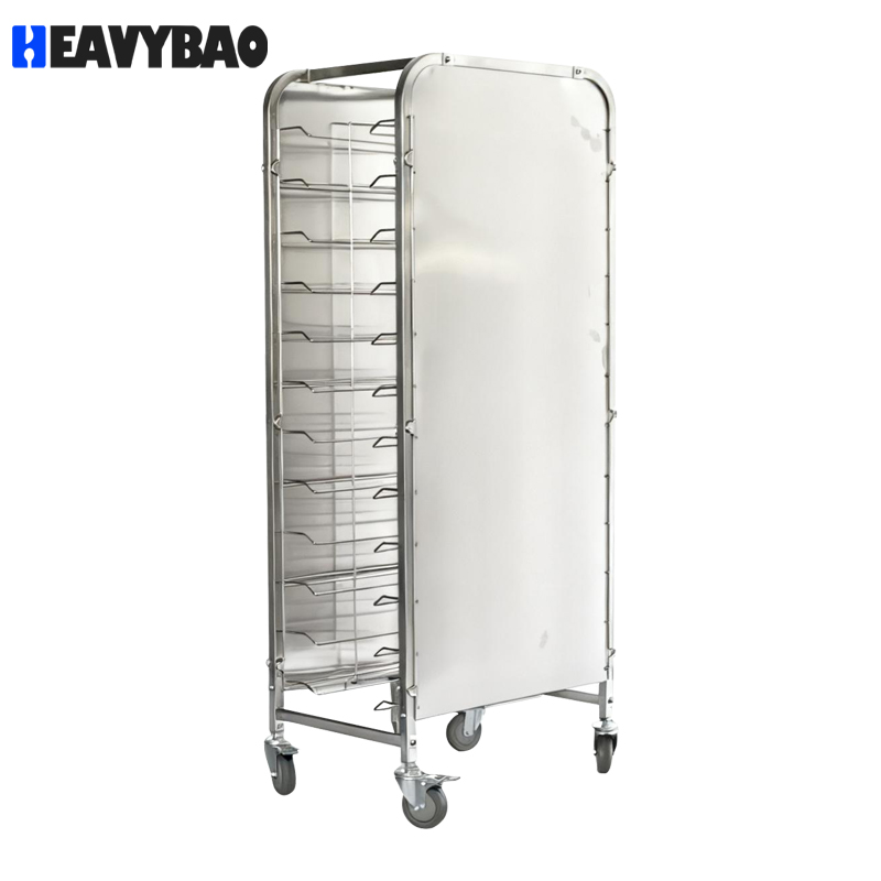 Оптовая тележка-стойка Хевибао для ресторанов и пекарен — транспортировка противней, тележка для подносок из нержавеющей стали