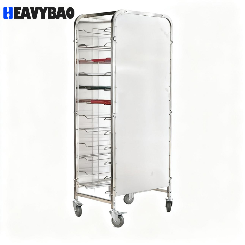 Оптовая тележка-стойка Хевибао для ресторанов и пекарен — транспортировка противней, тележка для подносок из нержавеющей стали