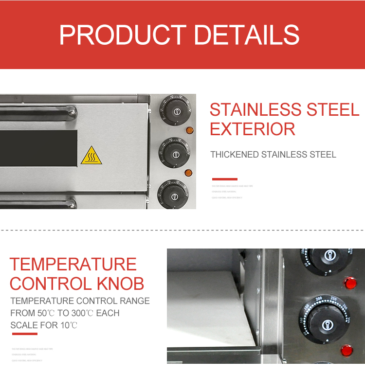 Коммерческая электрическая печь для пиццы из нержавеющей стали