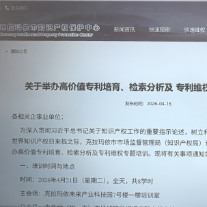 Компания Xinjiang Luming приняла участие в специальной программе обучения по развитию высокоценных патентов для повышения уровня защиты интеллектуальной собственности на ключевые продукты.