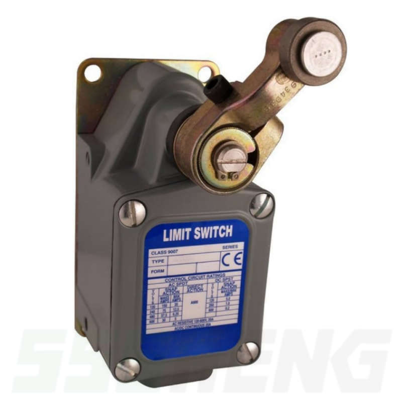 9007FT,20А,IP67,1з+1р,рычаг с роликом,Выключатель концевой