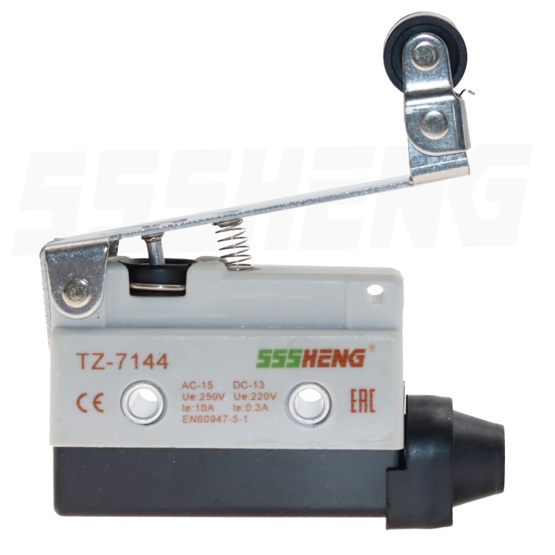 ВККП-7144-65-УХЛЗ ,10A,IP65,1з+1р, короткий однонаправленный рычаг с роликом, Микровыключатели