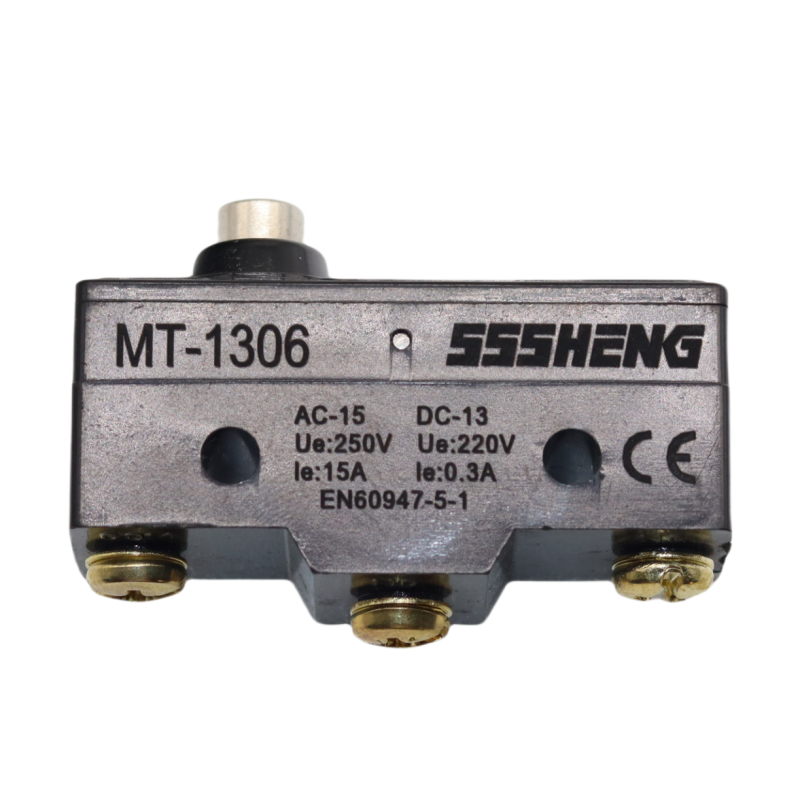 ТМ-1306-00-УХЛЗ,15A,IP00, 1з+1р, короткий кнопочный толкатель, Микровыключатели