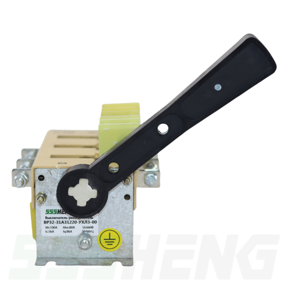 ВР32-31А31220-100А-УХЛ3,IP00,с дугогасительными камерами,несъёмная боковая рукоятка,Выключатель-разъединитель