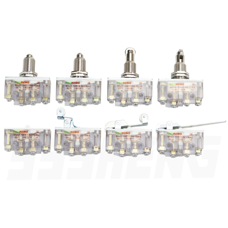 ВП73-10432 00 УХЛЗ,10A, IP00,1з+1р, толкатель с продольным расположением ролика, Микровыключатели