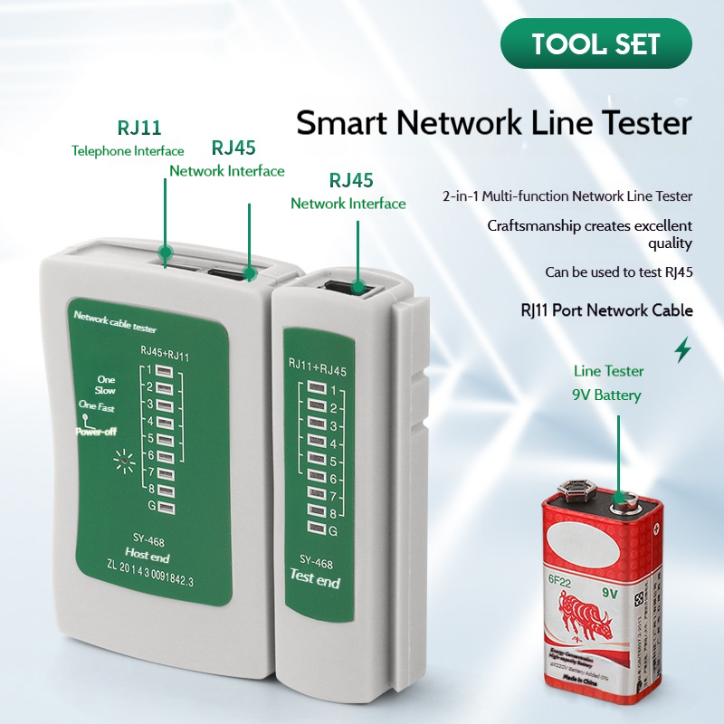 Универсальный набор для обжима RJ45: инструмент для монтажа и ремонта сетей