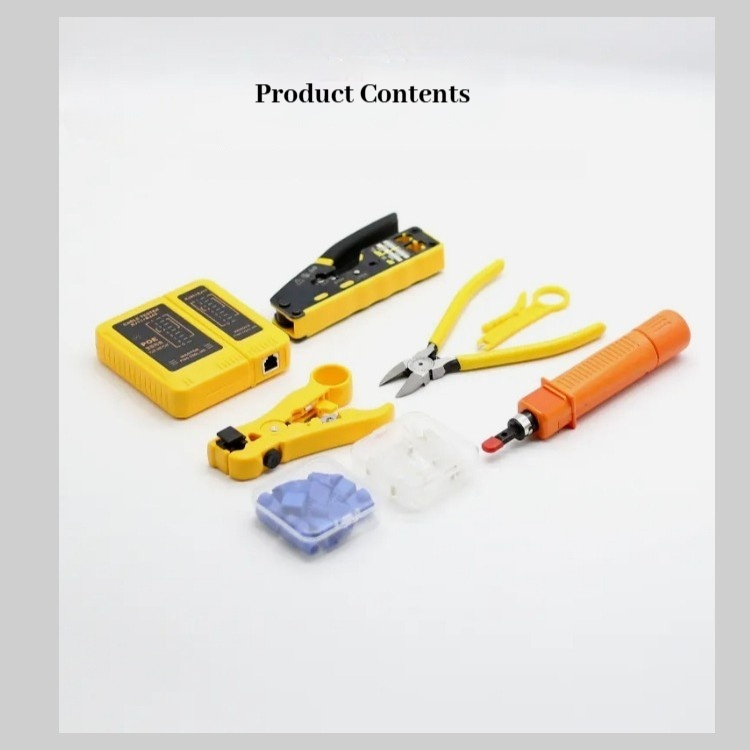 Профессиональный набор 11-в-1: Обжимной инструмент RJ45 в кейсе