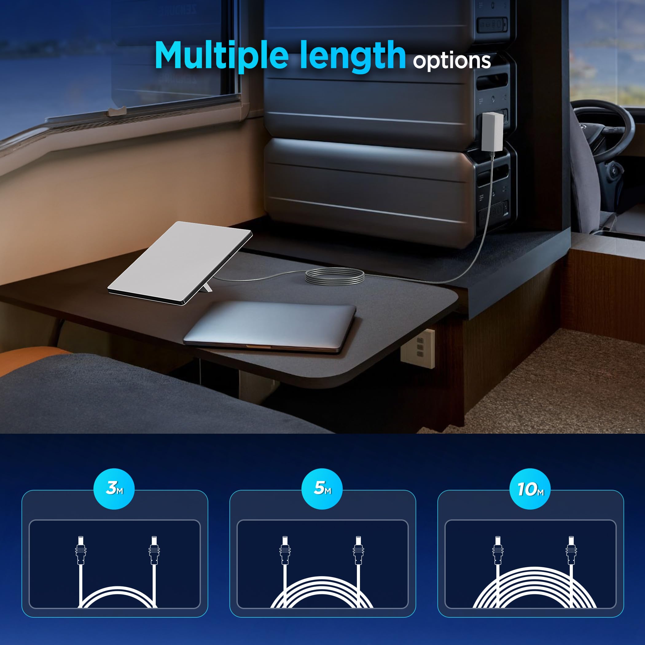 **Водонепроницаемый кабель питания постоянного тока (DC) для Starlink Mini, 65 Вт, кабель питания PD для Starlink Mini, кабель DC-DC, 6,5 фута (ок. 2 метров)**