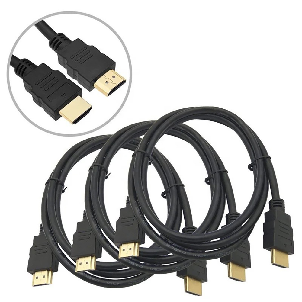 Высокоскоростной кабель HDMI 3 м, версия 1.4, с позолоченными контактами, поддержка 1920×1080P@60 Гц, разъемы Male-to-Male