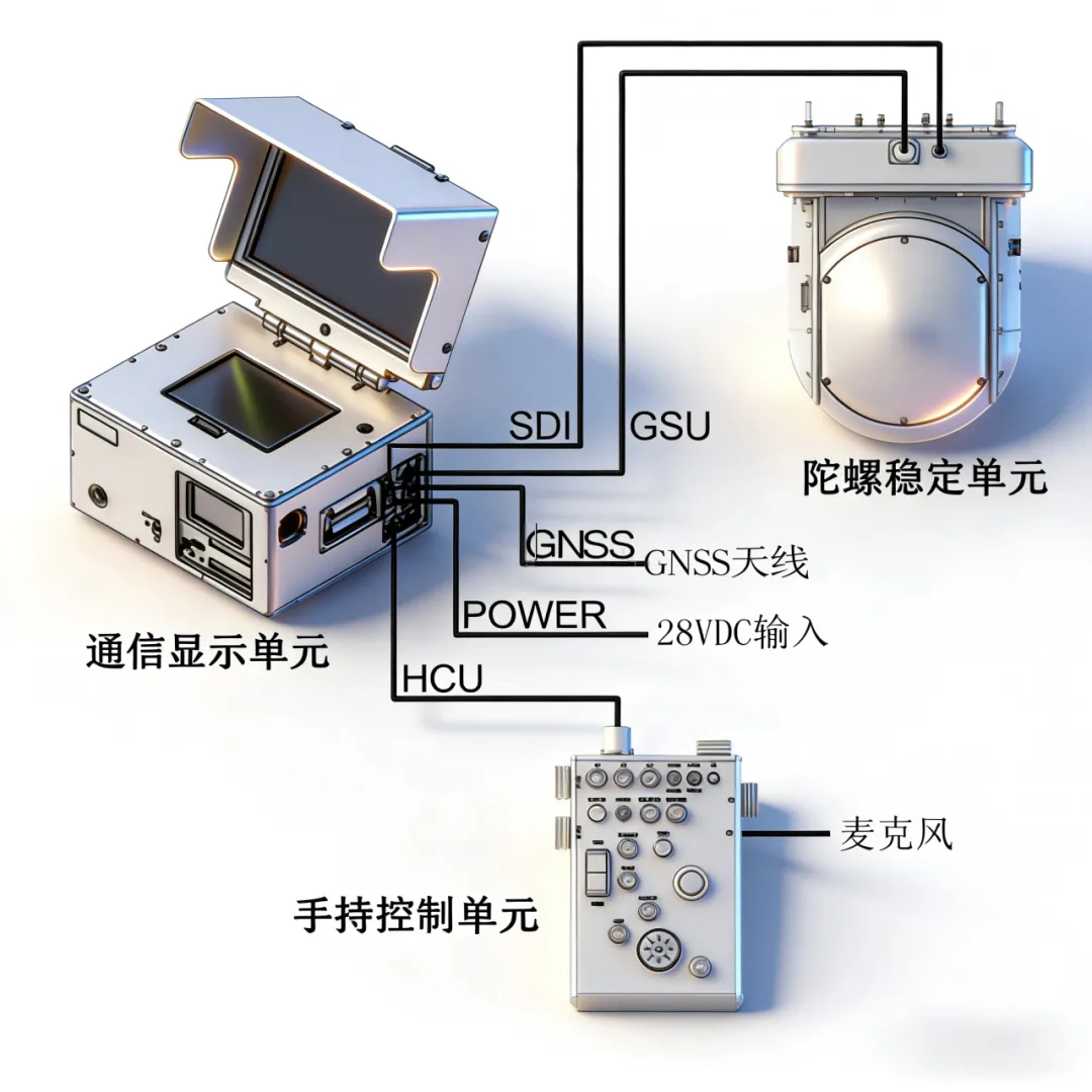 Рисунок: Схематическое изображение состава бортового оптоэлектронного модуля.