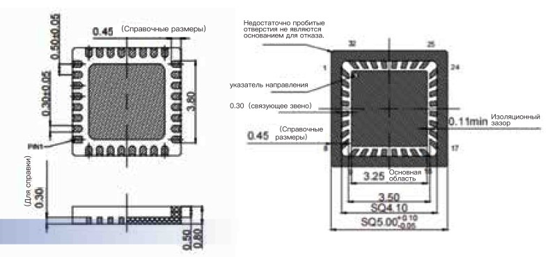Керамический четырехсторонний корпус для поверхностного монтажа без выводов 11 (14)
