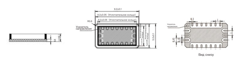 Керамический четырехсторонний корпус для поверхностного монтажа без выводов 11 (16)