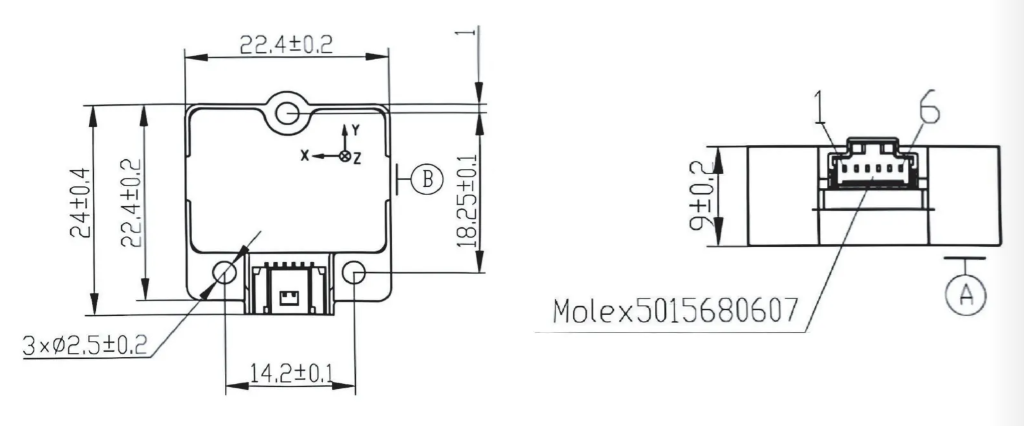 Модуль датчика движения S6036-1