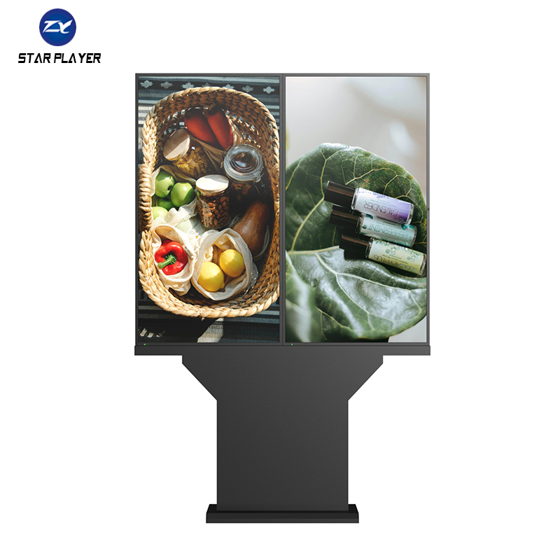 Уличное водонепроницаемое устройство для оформления заказов с двумя сенсорными ЖК-экранами, подходит для быстрого оформления заказов.