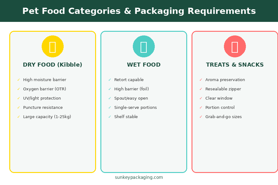 Рисунок 1: Категории кормов для животных и требования к упаковке