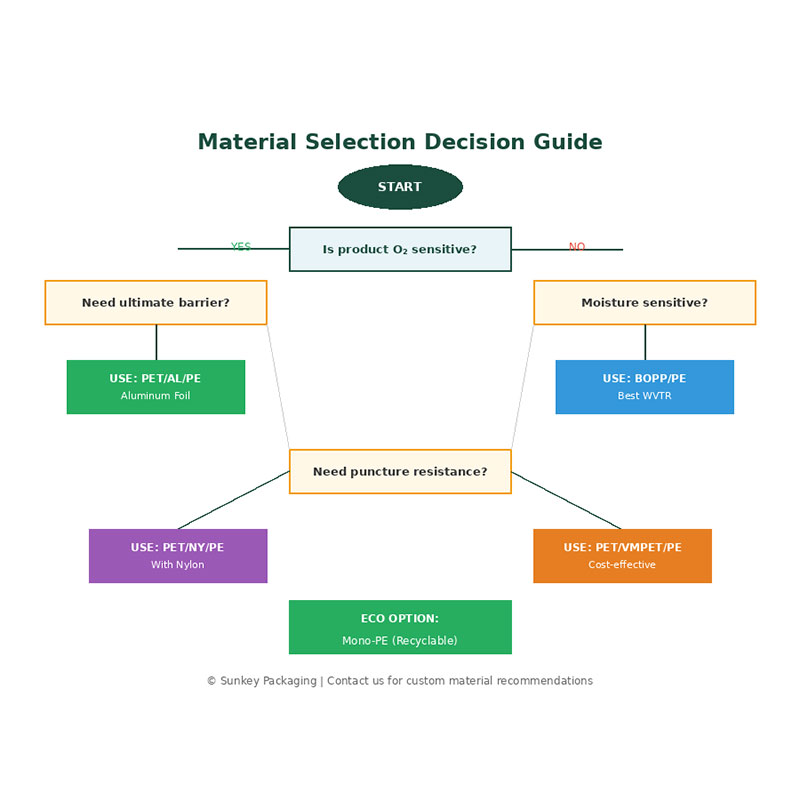 Полное руководство по материалам гибкой упаковки–ПЭТ, алюминий, ПЭ, нейлон и барьерные плёнки