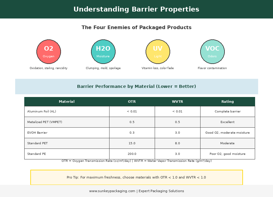 Рисунок 3: Понимание барьерных свойств