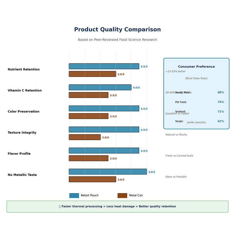 РЕТОРТ-ПАКЕТ VS БАНКА Сравнение на основе данных для производителей продуктов питания