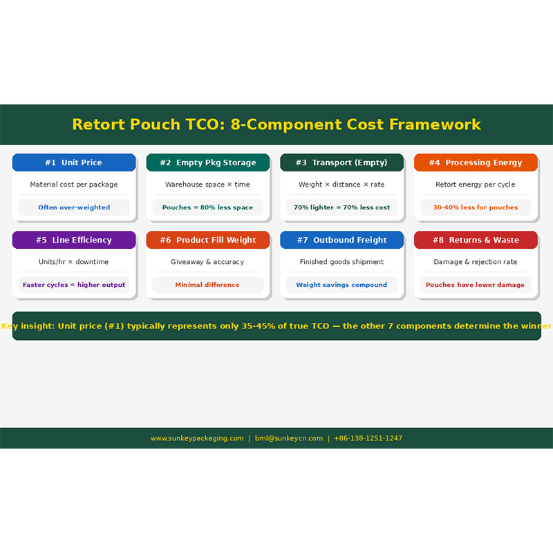 Анализ TCO реторт-пакетов: реальная стоимость упаковки за пределами цены за единицу [2026]