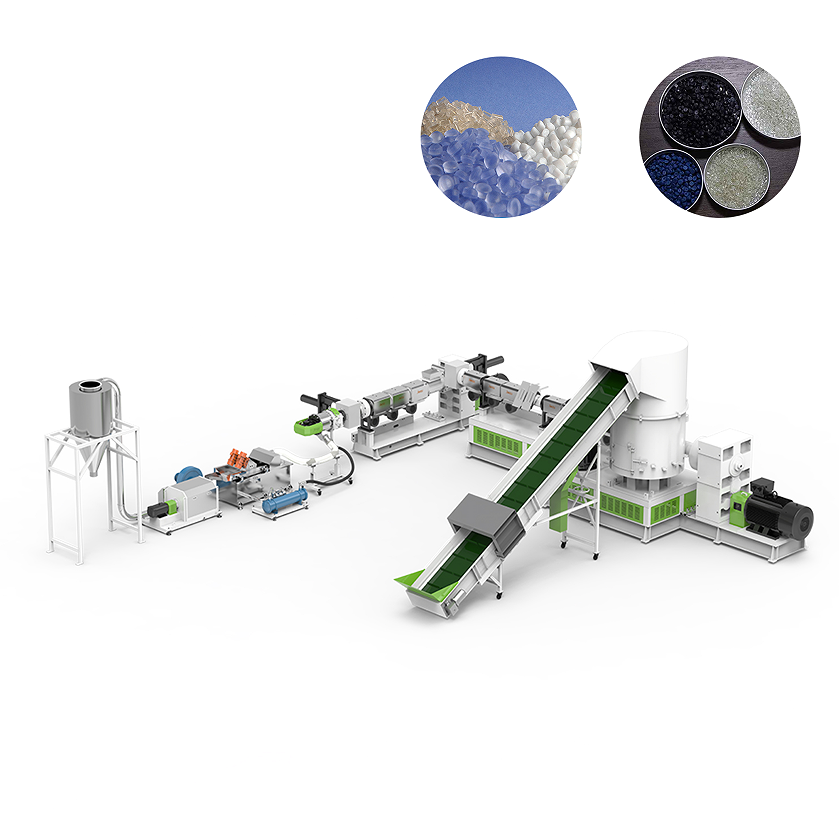 Интегрированная машина для переработки гранулирования Jwell Three Machine