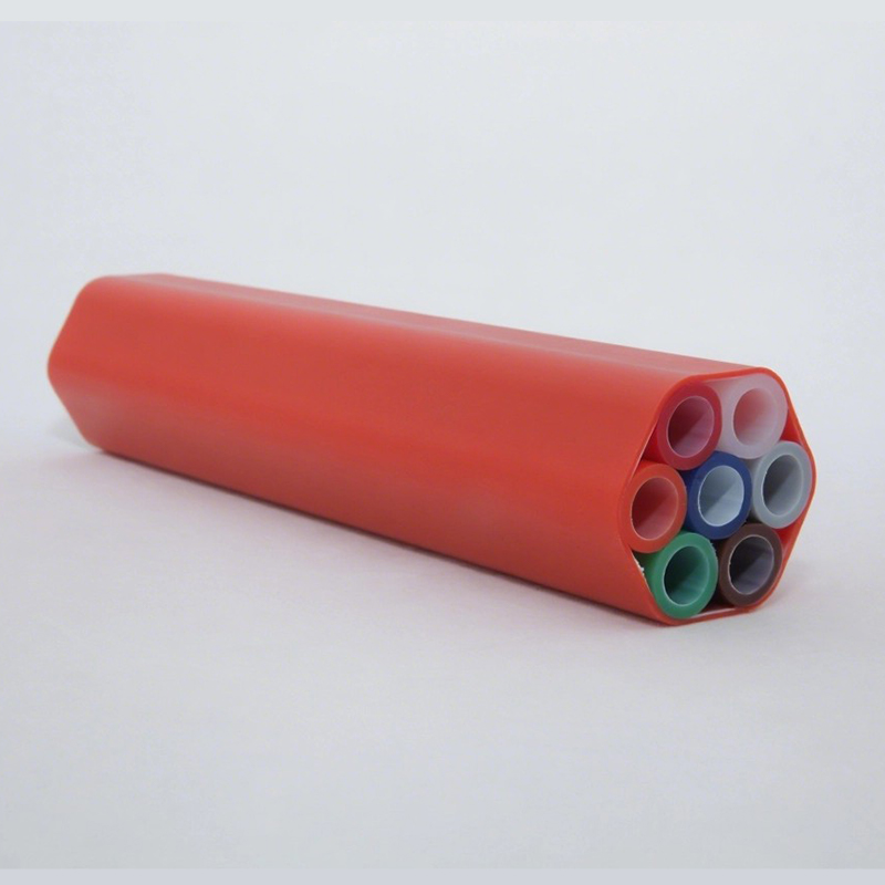 Прямая установленная HDPE пучка труб фотография...