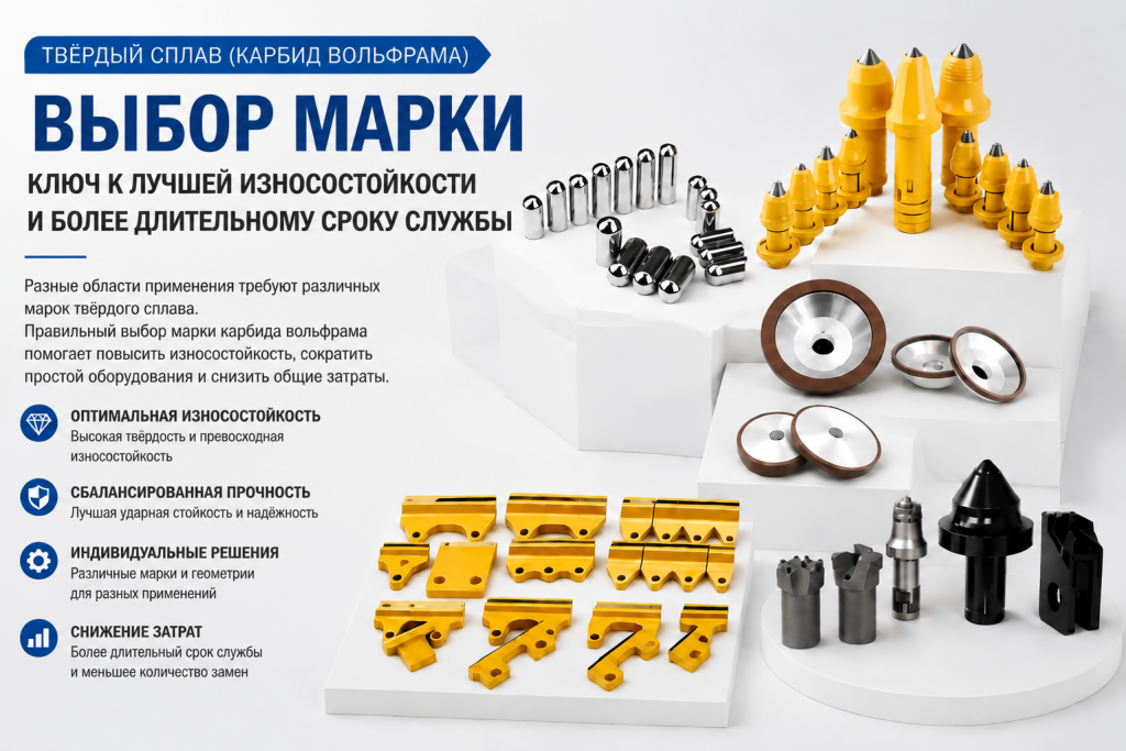 Понимание марок твердого сплава (Tungsten Carbide Grades)