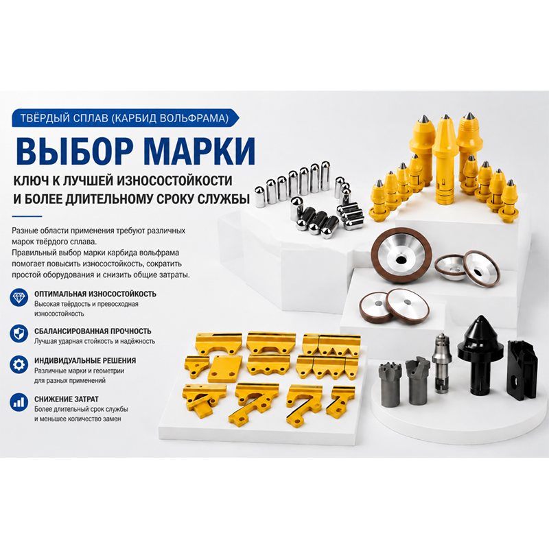 Понимание марок твердого сплава (Tungsten Carbide Grades)