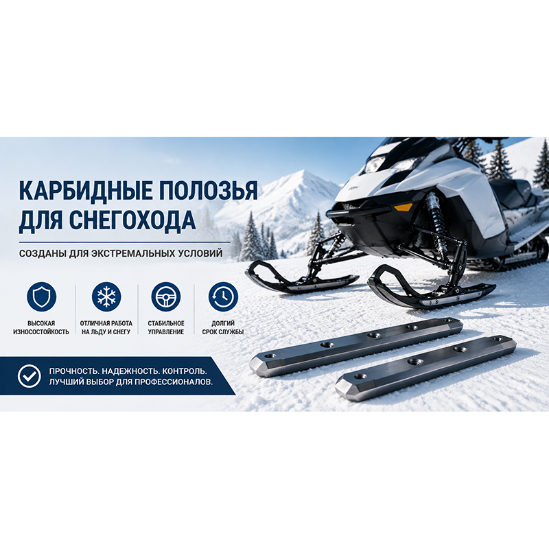 Почему износные планки для снегоходов из карбида вольфрама набирают популярность
