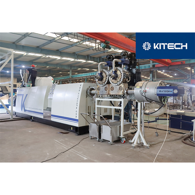 Гранулятор KSP180 Plus производительностью 1500 кг/ч с двухступенчатым автоматическим лазерным фильтром успешно протестирован!