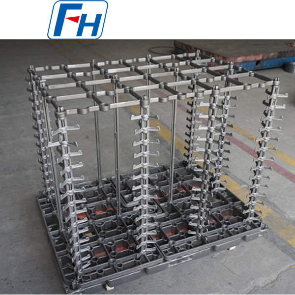 Печи для термообработки Ipsen используют термообрабатывающие приспособления для обработки зубчатых колес валов автомобильных двигателей | FH®