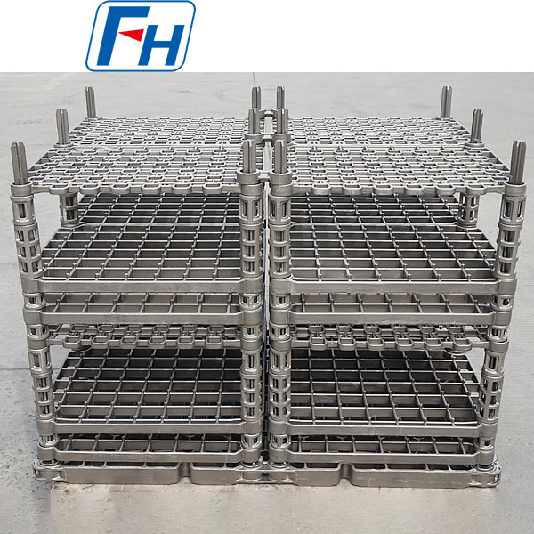 Промышленные термообработочные приспособления для многокамерных печей, цементации и закалки.