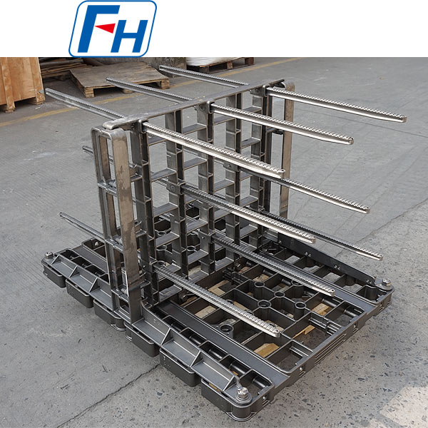 Термостойкое приспособление для печи азотирования, выдерживающее температуру до 1200°C, предназначенное для термической обработки и упрочнения металлов.