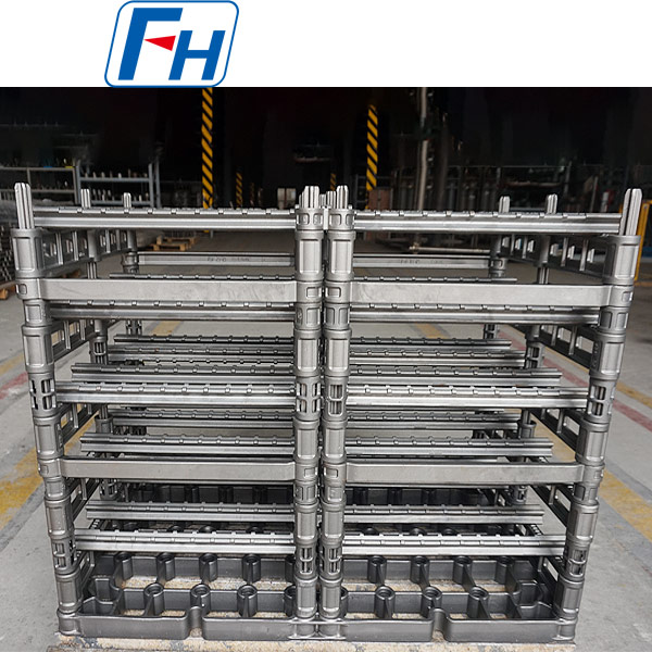 2.4879 Приспособление для термообработки зубчатых колец в вакуумной печи с газовым охлаждением.