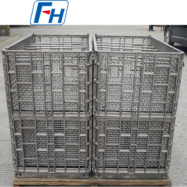 Вакуумная печь использует корзины и рамы для термообработки 1