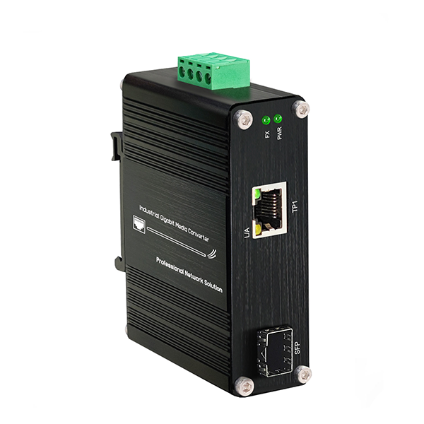 Промышленный миниатюрный медиаконвертер 100/1000BASE-X SFP ↔ 10/100/1000BASE-T с PoE+ 30W -LNK-IMC3012- SFP