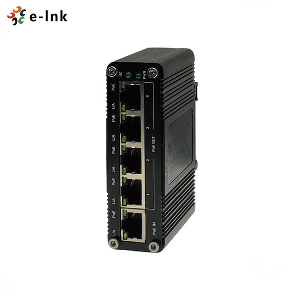 Наполнитель 1 гаван 802.3bt PoE IP40 промышленный PoE к 4 порту 802,3 Af/на репитере PoE гигабита-LNK-IPE104-30