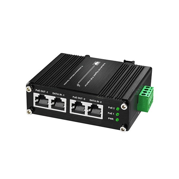 2 порта ввода данных Rj45 Ethernet + 2 порта вывода питания RJ45 Ethernet, коммутатор-LNK-INJ302-30