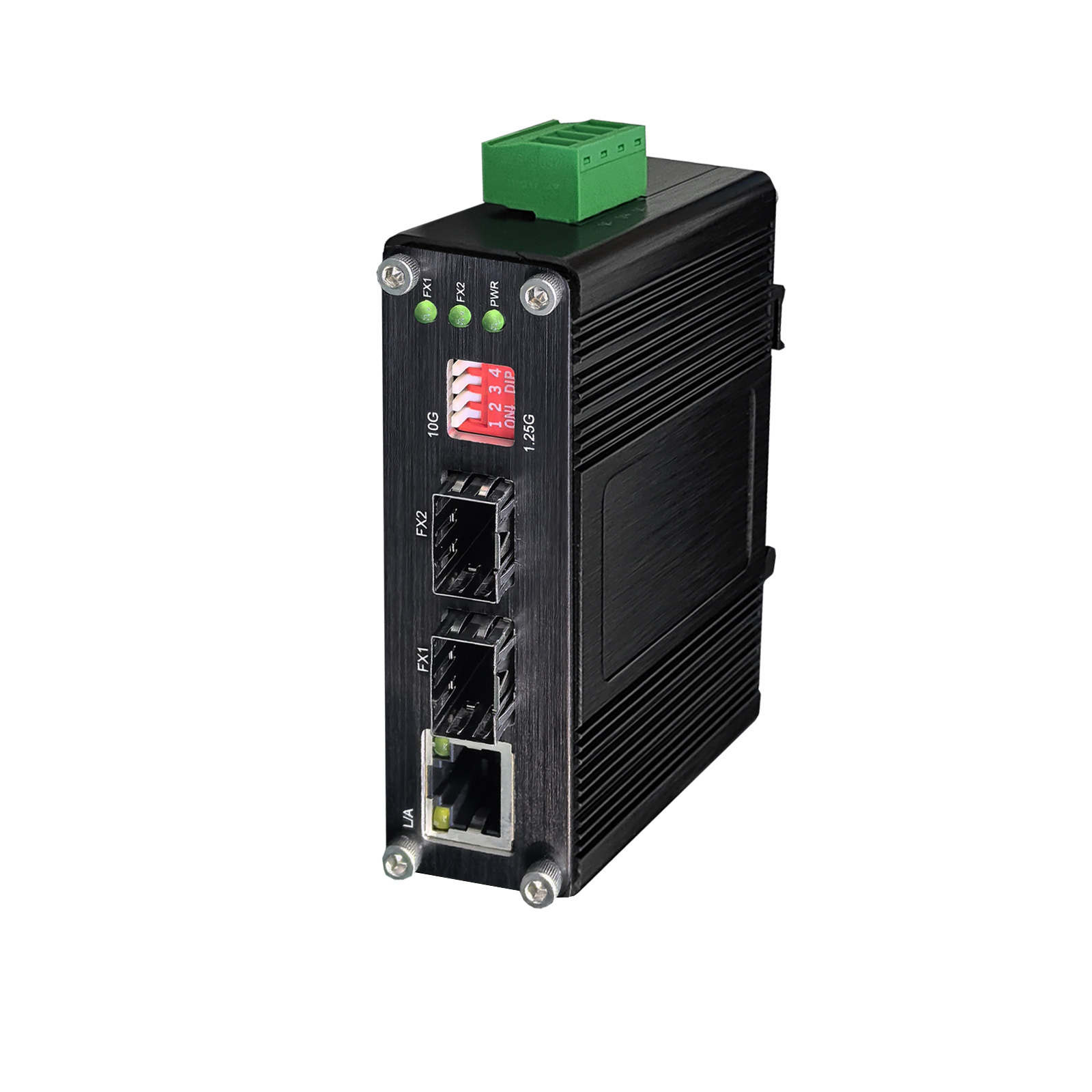 Industrial 1G/10G SFP+ to SFP+ OEO Converter (3R Repeater) with 1G Ethernet Media Converter Function ZP-IMC2402-OEO