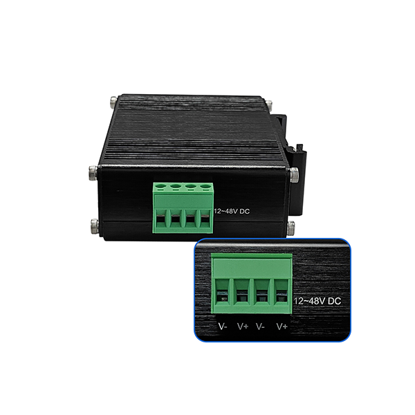 Industrial 3-Port 10/100/1000T 802.3at PoE+Switch with 12~48VDC-IMC103G-SFP