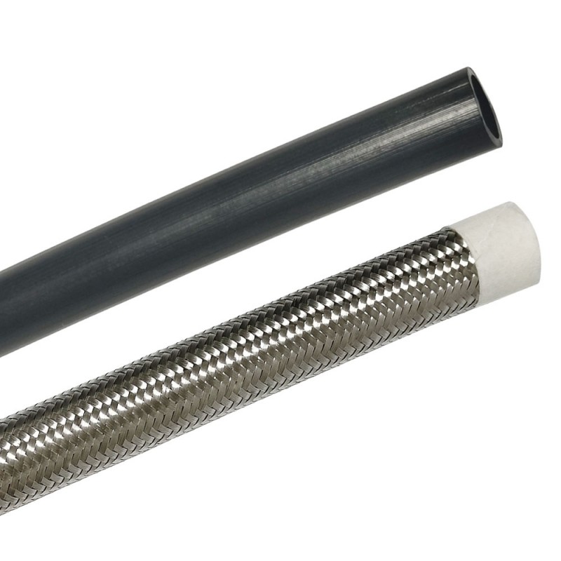 Антистатическая проводящая трубка из PTFE-тефлона с гладкой оплеткой из нержавеющей стали 304