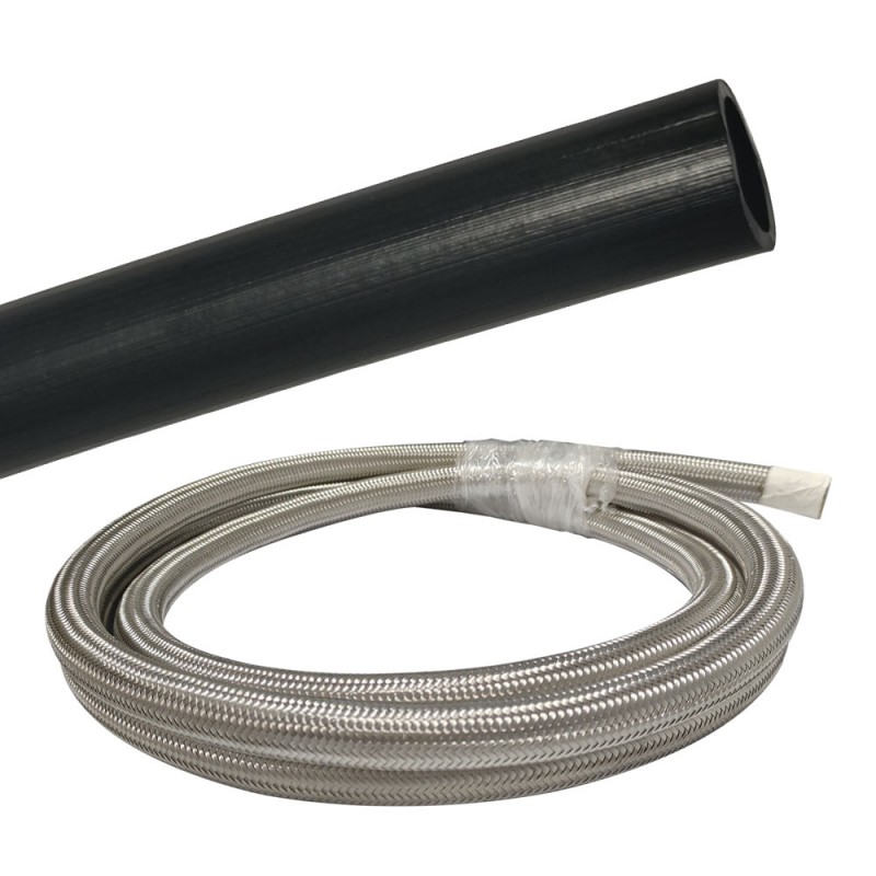 Антистатическая проводящая трубка из PTFE-тефлона с гладкой оплеткой из нержавеющей стали 304