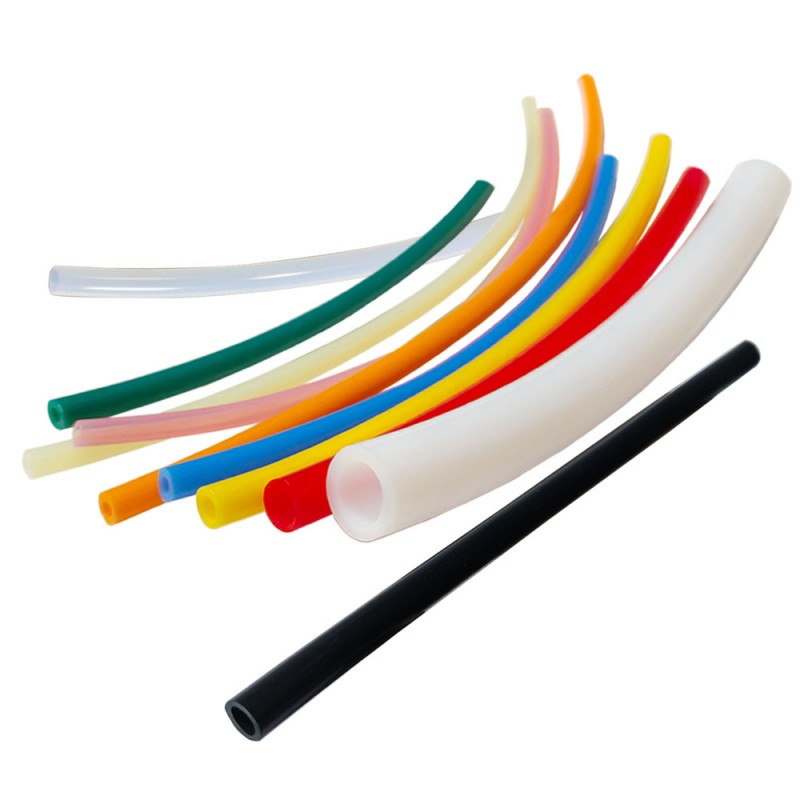 Белая/цветная тефлоновая трубка, гибкая трубка из ПТФЭ, термостойкая и кислото-щелочестойкая политетрафторэтиленовая трубка