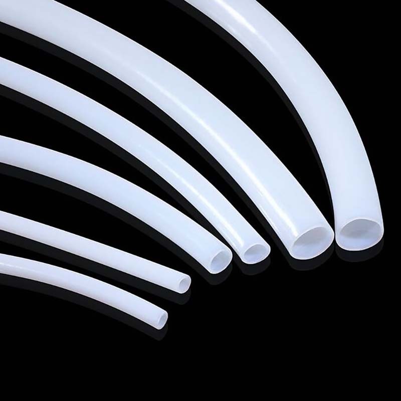 Белая/цветная тефлоновая трубка, гибкая трубка из ПТФЭ, термостойкая и кислото-щелочестойкая политетрафторэтиленовая трубка