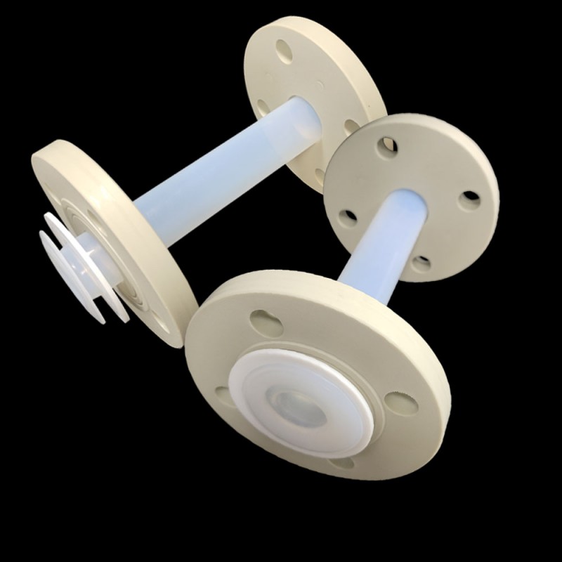 Высокотемпературный и коррозионностойкий прозрачный тефлоновый фланец для труб из PFA (260°C)