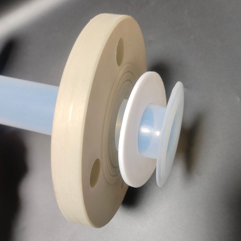 Высокотемпературный и коррозионностойкий прозрачный тефлоновый фланец для труб из PFA (260°C)