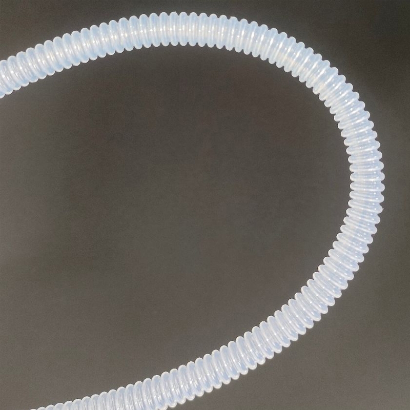 Гофрированная труба из высокопрозрачного тефлона