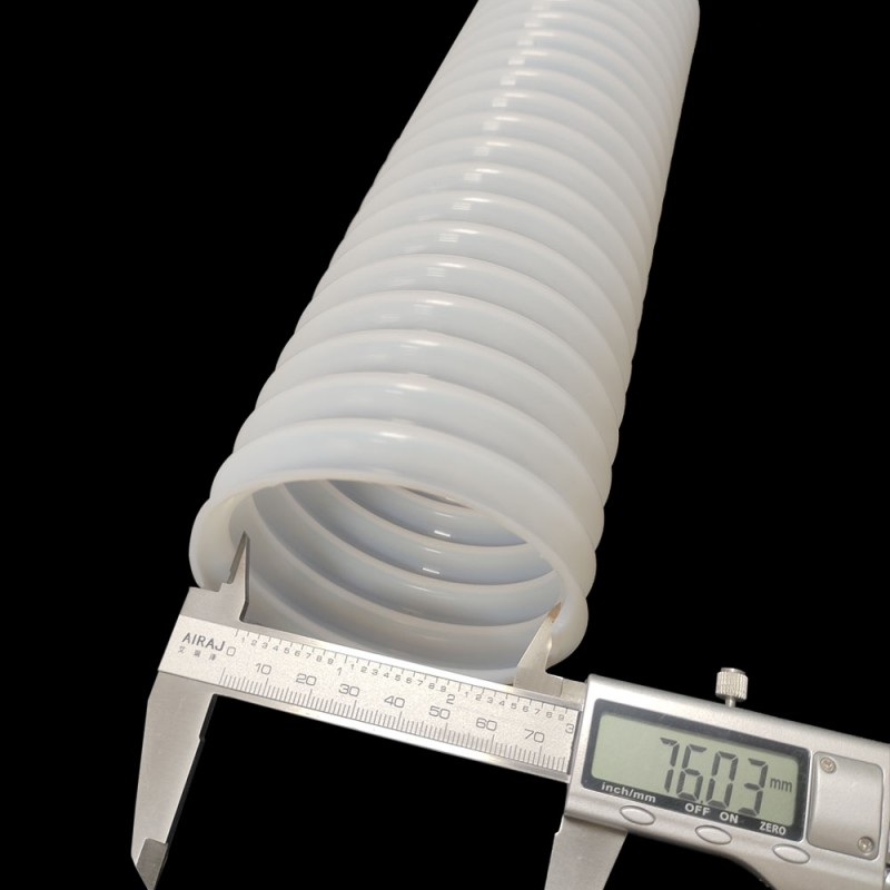 Гофрированная трубка из тефлона/ПТФЭ большого диаметра 3, 4, 5 дюймов, плетеная трубка из нержавеющей стали 304