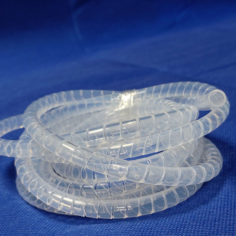 Коррозионностойкая, высокотемпературная (200°C) тефлоновая трубка для вращательной резки, прозрачная спиральная трубка из ПТФЭ (ФЭП)