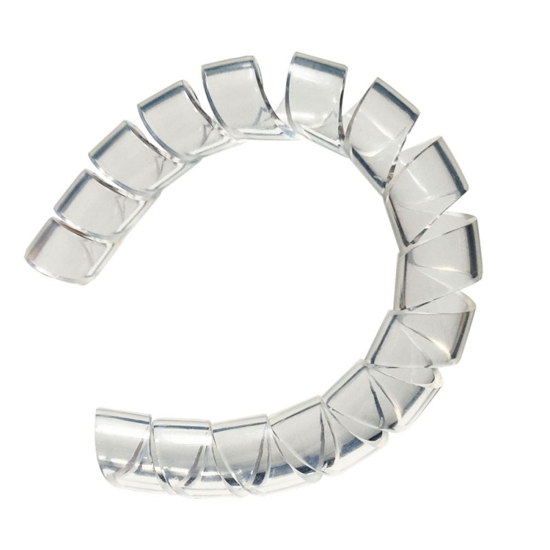 Коррозионностойкая, высокотемпературная (200°C) тефлоновая трубка для вращательной резки, прозрачная спиральная трубка из ПТФЭ (ФЭП)