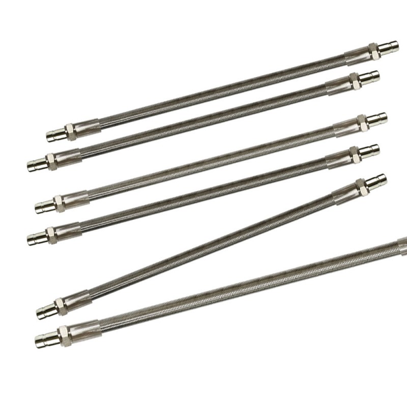 Коррозионностойкий соединительный патрубок из ПТФЭ/ПТФЭ 304 с тефлоновой оплеткой